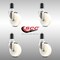 Service Caster 4 Inch 316SS Nylon Wheel Swivel 1-1/2 Inch Expanding Stem Caster Set SCC SCC-SS316EX20S414-NYS-112-4 - alternate 1